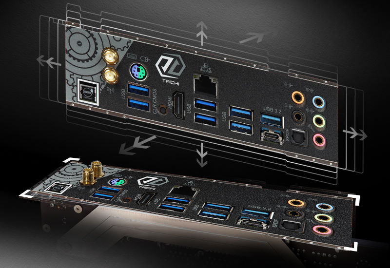 Flexible Integrated I/O Shield